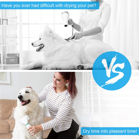 2-in-1 Dog Hair Dryer & Grooming Brush – Faster, Easier Grooming